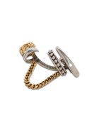 Alexander McQueen Single Earcuff Chain Skull Earring Alexander McQueen Single Earcuff Chain Skull Earring - Metallic