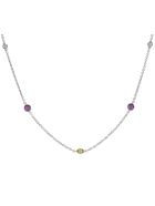 Lo Spazio Yellow, Pink Sapphire and Diamond Necklace Lo Spazio Jewelry Lo Spazio Yellow, Pink Sapphire and Diamond Necklace - Yellow_Pink
