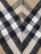 Burberry Classic Cashmere Scarf With Tartan Motif Burberry Classic Cashmere Scarf With Tartan Motif - Archive beige