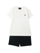 Emporio Armani Sports Suit With Print Emporio Armani Sports Suit With Print - Bianco