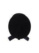 Abby Felt And Sequins Beret Maison Michel Abby Felt And Sequins Beret - Nero