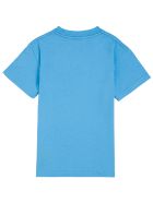 Palm Angels Blue Cotton T-shirt With Teddy Bear Print Palm Angels Blue Cotton T-shirt With Teddy Bear Print - Light blue
