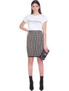 Balmain T-shirt In White Cotton Balmain T-shirt In White Cotton - Bianco