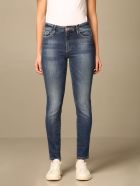 Armani Exchange Jeans Armani Exchange Super Skinny Cropped Jeans In Washed Denim Armani Collezioni Armani Exchange Jeans Armani Exchange Super Skinny Cropped Jeans In Washed Denim - Denim