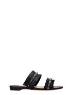 Christian Louboutin Marivodou Flats In Black Silver Christian Louboutin Marivodou Flats In Black Silver - black