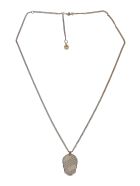 Alexander McQueen Skull Tag Necklace Alexander McQueen Skull Tag Necklace - A Silver A Gold