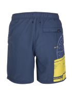 Navy Blue Block Swim Shorts Man Stone Island Navy Blue Block Swim Shorts Man - Avio