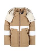Moncler Beige ''olcay'' Jacket For Boy Moncler Beige ''olcay'' Jacket For Boy - Beige
