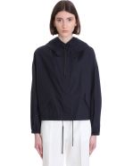 Jil Sander Casual Jacket In Blue Cotton Jil Sander Casual Jacket In Blue Cotton - BLUE