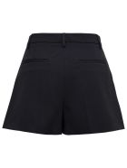 RED Valentino Black Wool Blend Shorts RED Valentino Black Wool Blend Shorts - Black
