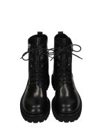 Officine Creative Ultimate 003 Combat Boots In Black Leather Officine Creative Ultimate 003 Combat Boots In Black Leather - black