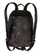 Les Hommes Broken Roses Print Backpack Les Hommes Broken Roses Print Backpack - Black/White