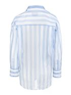 Striped Cotton Shirt MSGM Striped Cotton Shirt - Bianco/celeste