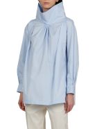 3.1 Phillip Lim High Neck Blouse 3.1 Phillip Lim High Neck Blouse - OXFORD BLUE