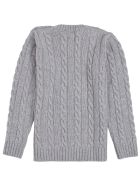 Philosophy di Lorenzo Serafini Kids Grey Wool Blend Sweater With Logo Philosophy di Lorenzo Serafini Kids Grey Wool Blend Sweater With Logo - Grey
