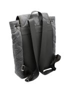 Brunello Cucinelli Backpack With Diamond Pattern In Wool And Leather Embellished With Rows Of Jewels. Measures 30 X 35 X 10 Brunello Cucinelli Backpack With Diamond Pattern In Wool And Leather Embellished With Rows Of Jewels. Measures 30 X 35 X 10 - Grey