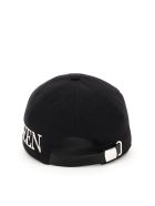 Baseball Cap Oversized Logo Alexander McQueen Baseball Cap Oversized Logo - Black/ivory