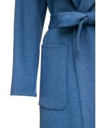 MICHAEL Michael Kors Blue Wool Coat With Belt MICHAEL Michael Kors Blue Wool Coat With Belt - Blu