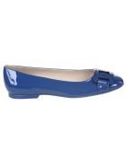 Tod's Logo Plaque Ballerinas Tod's Logo Plaque Ballerinas - Bluette