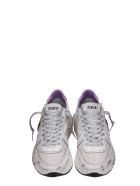 Golden Goose Running Sneakers In White Synthetic Fibers Golden Goose Running Sneakers In White Synthetic Fibers - white