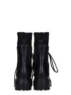 Le Silla Combat Boots In Black Leather Le Silla Combat Boots In Black Leather - black