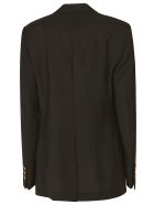 Versace Safety Pin Embellished Blazer Versace Safety Pin Embellished Blazer - Black