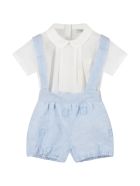 Fendi Multicolor Romper For Babyboy Fendi Multicolor Romper For Babyboy - Light Blue