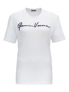 Versace T-shirt With Front Logo Versace T-shirt With Front Logo - Bianco