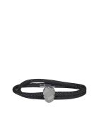 Alexander McQueen Skull Tag Double Wrap Bracelet Alexander McQueen Skull Tag Double Wrap Bracelet - Argento