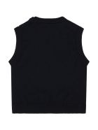 Armani Collezioni Blue Vest For Babyboy With Iconi Eagle Armani Collezioni Blue Vest For Babyboy With Iconi Eagle - Blue