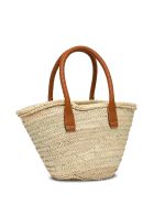 Chloé Top Andle Sotfcalf/softart + Raffia Chloé Top Andle Sotfcalf/softart + Raffia - M Tan