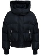 Alexander McQueen Black Padded Jacket With Logo Print Alexander McQueen Black Padded Jacket With Logo Print - Black