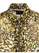 Yellow And Black Animalier Silk Georgette Shirt With Zip Givenchy Yellow And Black Animalier Silk Georgette Shirt With Zip - Black/yellow