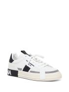Dolce & Gabbana Custom 2.0 Leather Sneakers With Logo Dolce & Gabbana Custom 2.0 Leather Sneakers With Logo - White