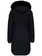 Moose Knuckles Stirling Parka Nylon And Cotton Long Down Jacket Moose Knuckles Stirling Parka Nylon And Cotton Long Down Jacket - Black