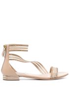 Casadei Julia Venus Planet Flat Sandals Casadei Julia Venus Planet Flat Sandals - Beige
