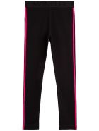 Moncler Cotton Pants With Side Logo Band Moncler Cotton Pants With Side Logo Band - Black