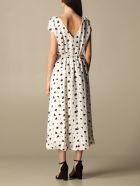 Armani Exchange Dress Long Armani Exchange Dress With Heart Pattern Armani Collezioni Armani Exchange Dress Long Armani Exchange Dress With Heart Pattern - White