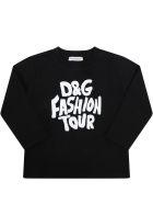 Dolce & Gabbana Black T-shirt For Kids With Logo Dolce & Gabbana Black T-shirt For Kids With Logo - Black