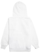 Balenciaga White Jersey Hoodie With Logo Print Balenciaga White Jersey Hoodie With Logo Print - White