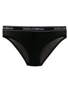 Dolce & Gabbana Black Jersey Slip With Logo Dolce & Gabbana Black Jersey Slip With Logo - Black