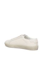 Saint Laurent Court Sl / 06 Sneakers With Leather And Fabric Embroidery Saint Laurent Court Sl / 06 Sneakers With Leather And Fabric Embroidery - White