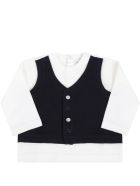 Armani Collezioni White T-shirt For Babyboy Armani Collezioni White T-shirt For Babyboy - White