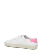 Saint Laurent Court Classic Leather Sneakers With Logo Saint Laurent Court Classic Leather Sneakers With Logo - White