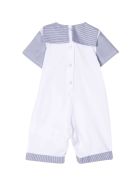 Monnalisa Donald Duck Print Jumpsuit Monnalisa Donald Duck Print Jumpsuit - Bianco/blu