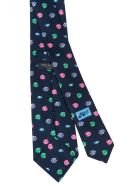 Fish Print Neck Tie Eddy Monetti Fish Print Neck Tie - Blue/Multicolor