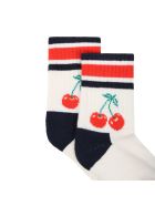 Happy Socks Ivory Socks For Girl With Cherry Happy Socks Ivory Socks For Girl With Cherry - Ivory
