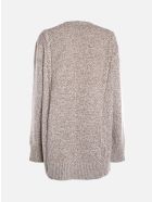 Burberry Wool Blend Sweater With Contrasting Logo Print Burberry Wool Blend Sweater With Contrasting Logo Print - Camel