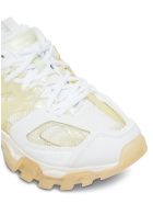 Balenciaga Track Clear Sole Sneakers In Mix Of Materials Balenciaga Track Clear Sole Sneakers In Mix Of Materials - White