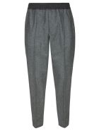 Moncler Ribbed Waist Track Pants Moncler Ribbed Waist Track Pants - Nero